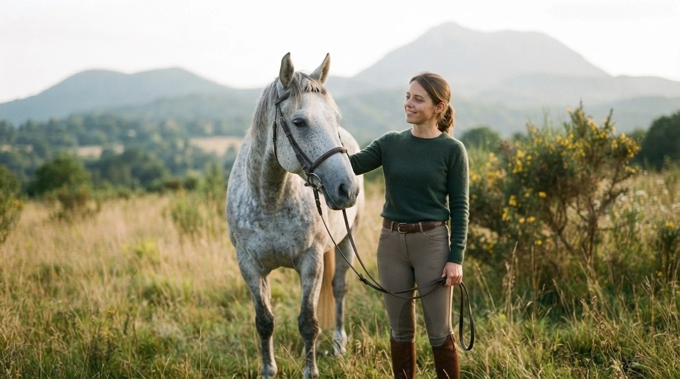 Cours d'équitation à Saint-Genès-Champanelle, Puy-de-Dôme