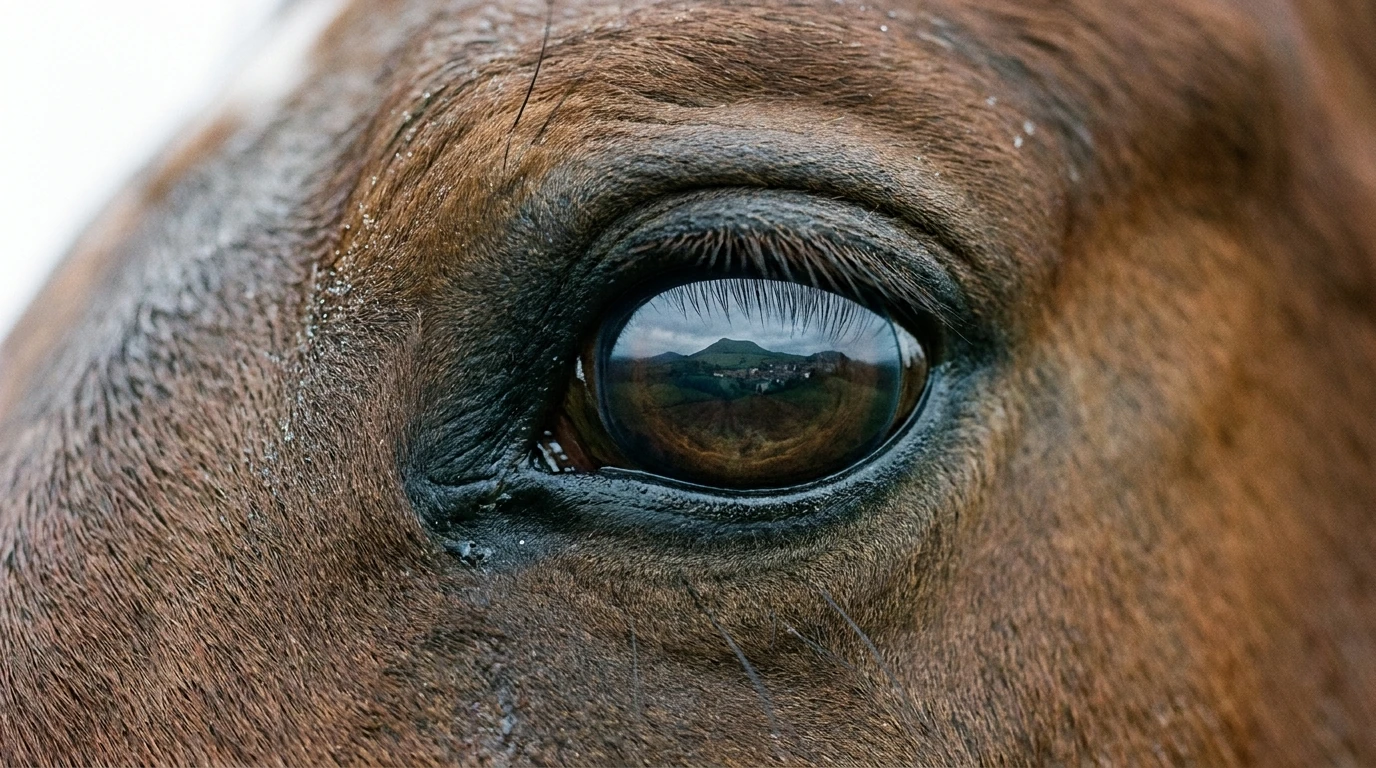 Un regard de cheval au PEP Quarter Horses, Saint-Genès-Champanelle